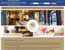 Tablet Screenshot of hotelbaglioconcadoro.com